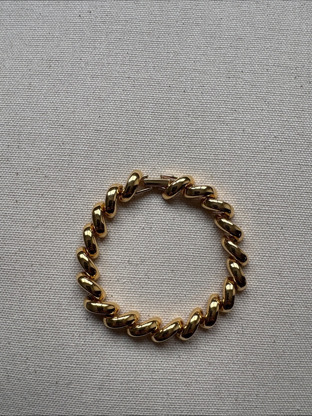 Joan Rivers Gold Chunky Twist Link Bracelet - 18K Finish